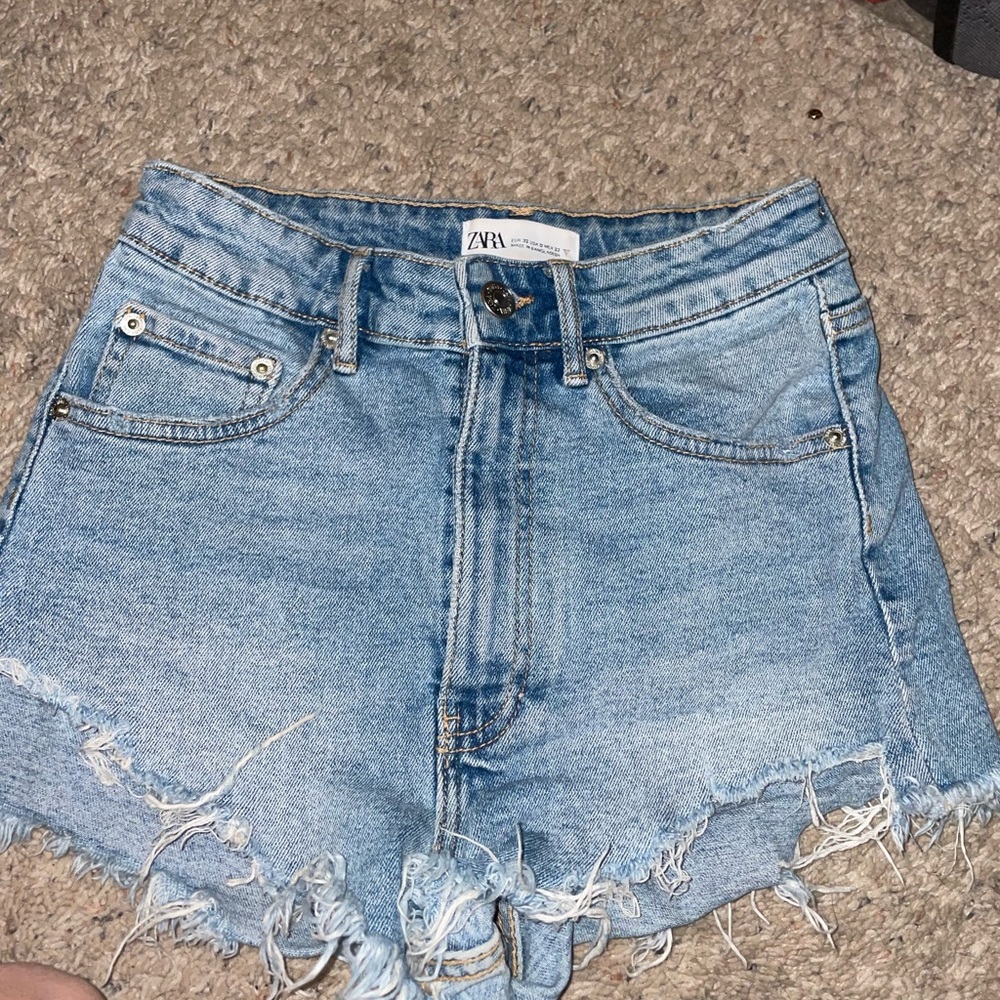 ZARA denim shorts size 0